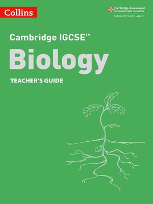 cover image of Cambridge IGCSE Biology Teacher's Guide